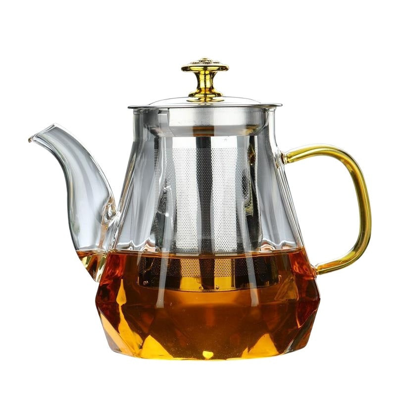 Glass Teapot Household High Temperature Resistant Tea Brewing Pot Health Care Scented Teapot